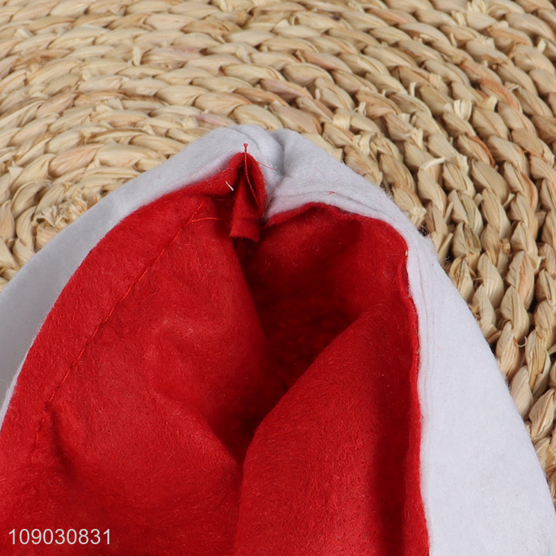 Good price Christmas party supplies red Christmas hat for men women