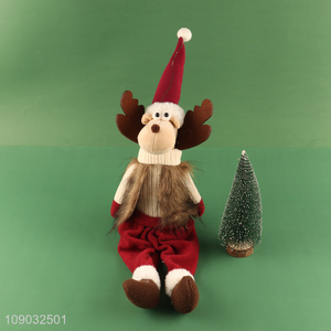 Latest products Christmas ornaments decoration Christmas reindeer doll for home decor