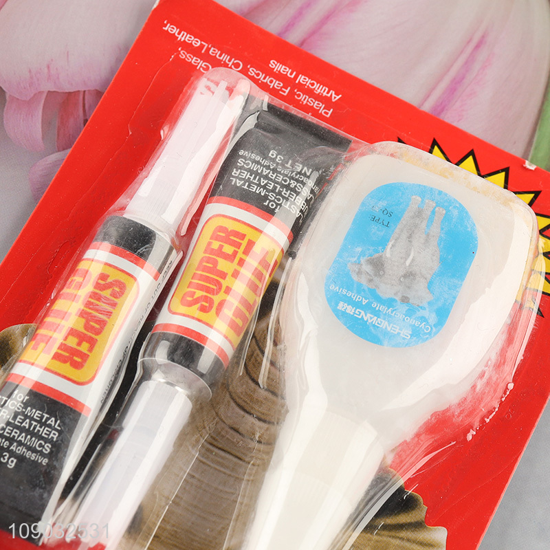 New arrival 3pcs multipurpose super glue for wood glass and leather