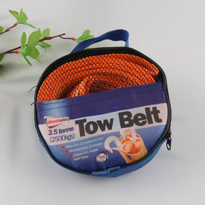 Yiwu market professional heavy duty 3.5metres tow <em>belt</em> with steel hooks