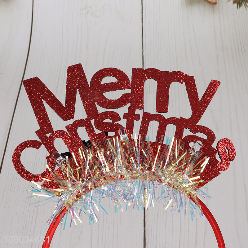 Good Quality Merry Christmas Headband Christmas Hair Hoop Party Supplies