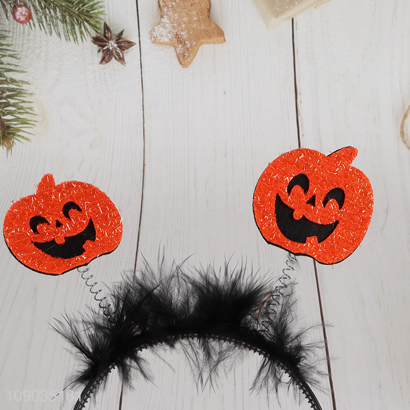 Good Quality Halloween Pumpkin Headband Halloween Hair Hoop for Women Girls