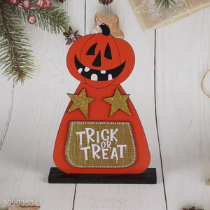 High Quality Halloween Table Decorations Trick or Treat Wooden Halloween Signs