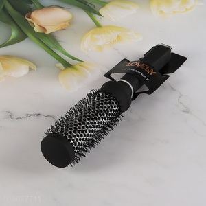 Wholesale Round Metal Hair Brush Nylon Bristle Hairbrush for Blowout Styling