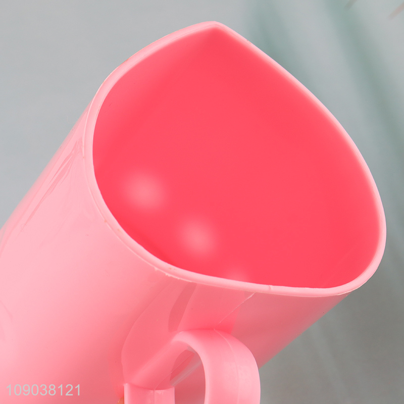 Top products pink plastic water cup mouthwash cup with handle