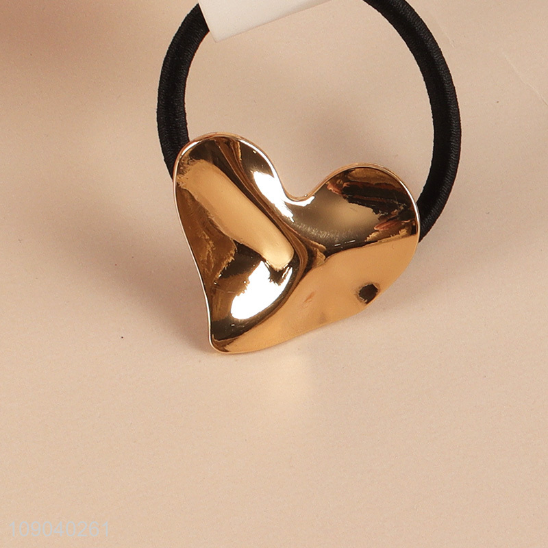 High Quality Gold Hair Ties No-Damage Stretchy Metal Hair Ties Wholesale