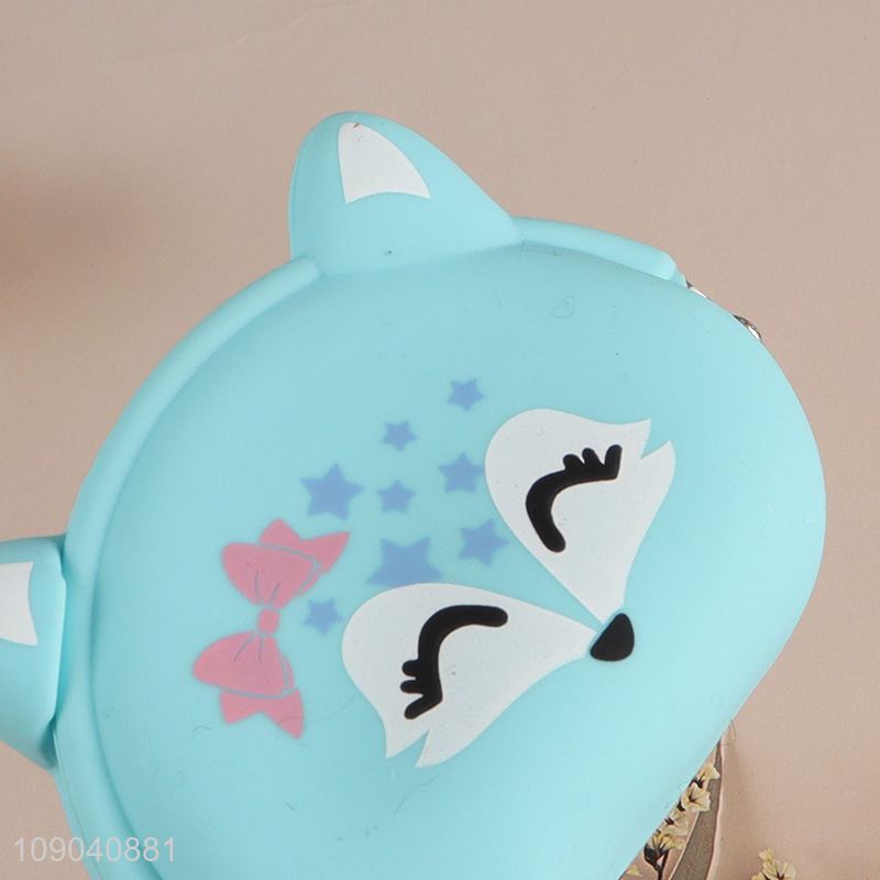 New Arrival Cartoon Animal Silicone Coin Wallet Zippered Coin Purse