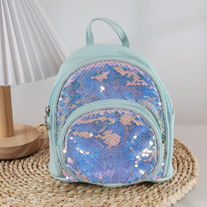 Hot Sale Sequin Backpack School Bag Glitter Book Bag for Kids Girls