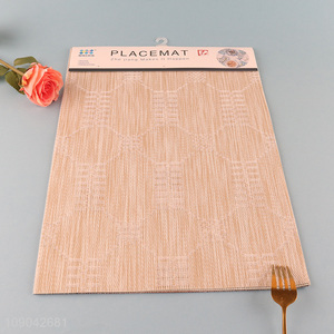 Latest products rectangle tabletop decoration pvc place mat dinner mat