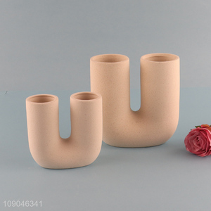 Popular products u shaped ceramic bouquet <em>vase</em> <em>flower</em> <em>vase</em> for home decor