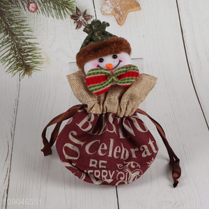 Factory Price Drawstring <em>Christmas</em> <em>Gift</em> Bag Nonwoven Xmas Candy Bag