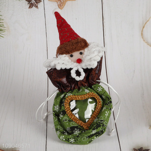 High Quality Drawstring <em>Christmas</em> <em>Gift</em> Bag Nonwoven Xmas Goodie Bag