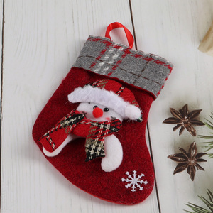 Factory Price 3D Christmas Stockings Gift Bag Holiday Decorations