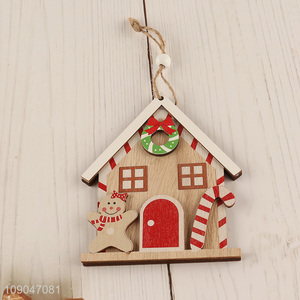 Good sale house shape Christmas hanging ornaments decoration for xmas tree