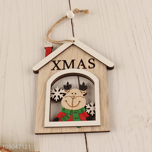 China supplier house shape Christmas hanging ornaments decoration for sale