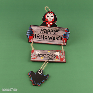 Best sale wooden door sign Halloween hanging ornaments decoration wholesale