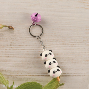 Hot products portable cartoon panda pendant keychain for gifts