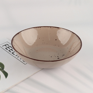 Most popular round home kitchen ceramic salad bowl tableware bowl