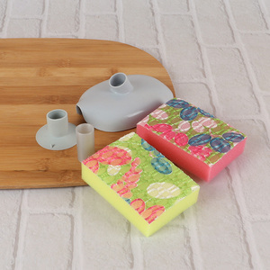 New Product Durable Heavy Duty Kitchen Cleaning Sponges with Sponge Holder