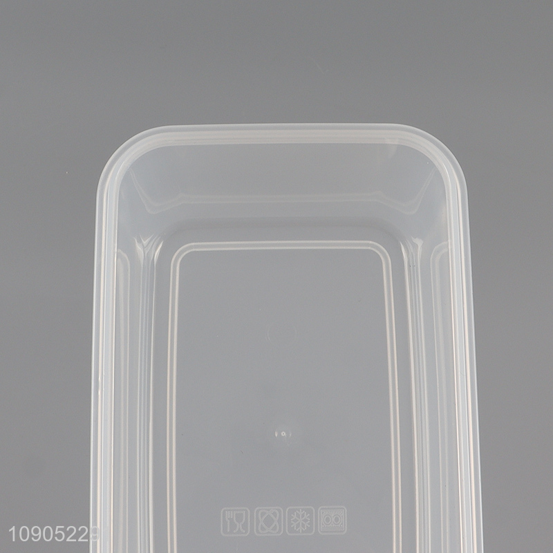 Top selling clear 6pcs food container food storage box set wholesale