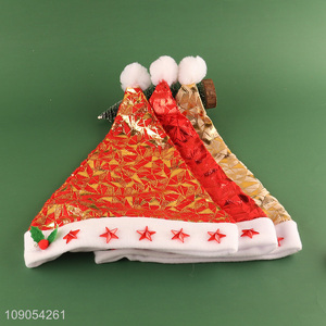 Good Quality Christmas Headwear Santa Hat for Kids and Adults