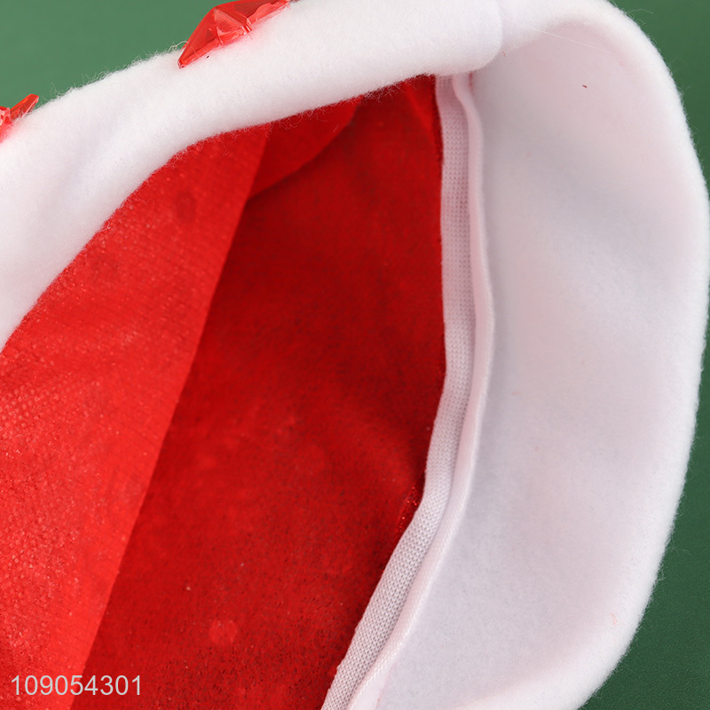 Online Wholesale Unisex Non-Woven Christmas Hat Snowflake Santa Hat