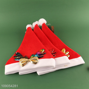 Low Price Unisex Christmas Hat Santa Hat Xmas Party Headwear