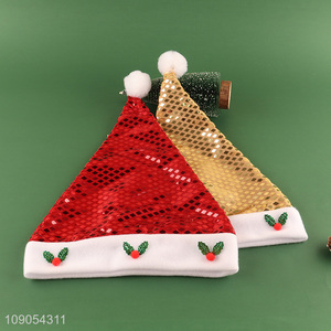 Factory Price Unisex Santa Hat Christmas Hat Xmas Holiday Hat