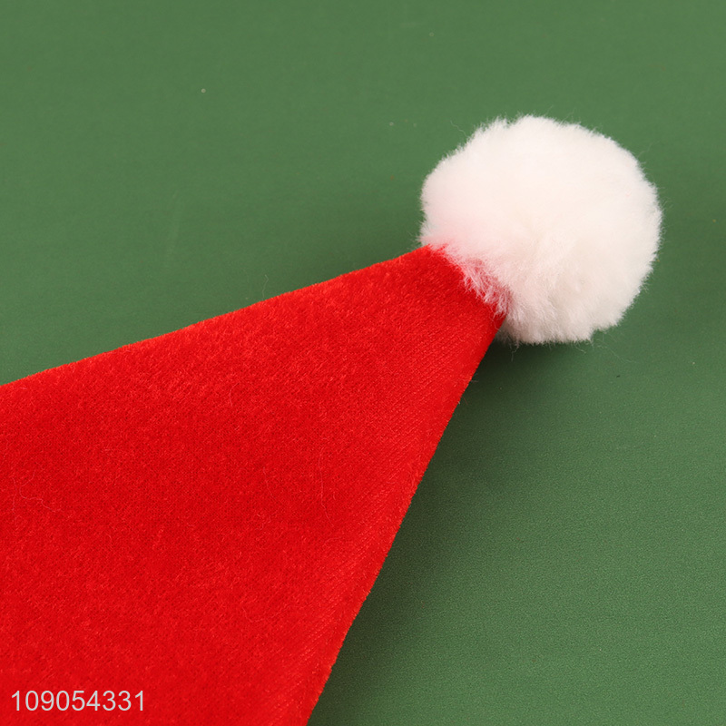 High Quality Non-Woven Christmas Hat Santa Hat Unisex Xmas Hat