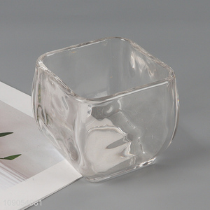 Good selling clear glass home decor shelf decor hydroponic vase flower vase