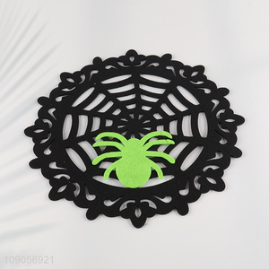 New Arrival Halloween Placemats Non-Woven Spider Web Placemats for Dinner Table Decor