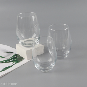 Online wholesale unbreakable clear glass water cup drinking cup for home