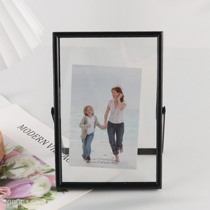 New Arrival 4X6 Inch Metal Picture Frame Glass Photo Frame for Tabletop Decor