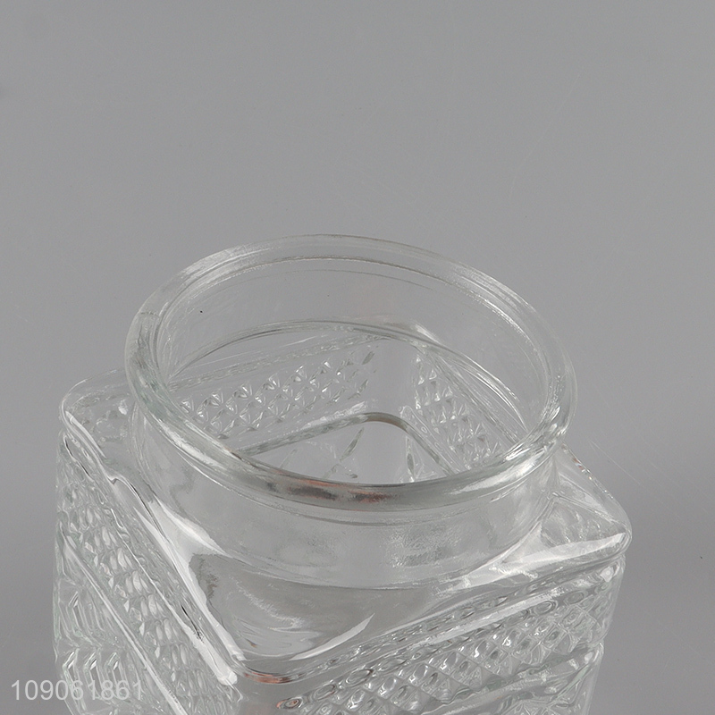 Hot selling clear glass home kitchen storage jar honey jam storage jar wholesale