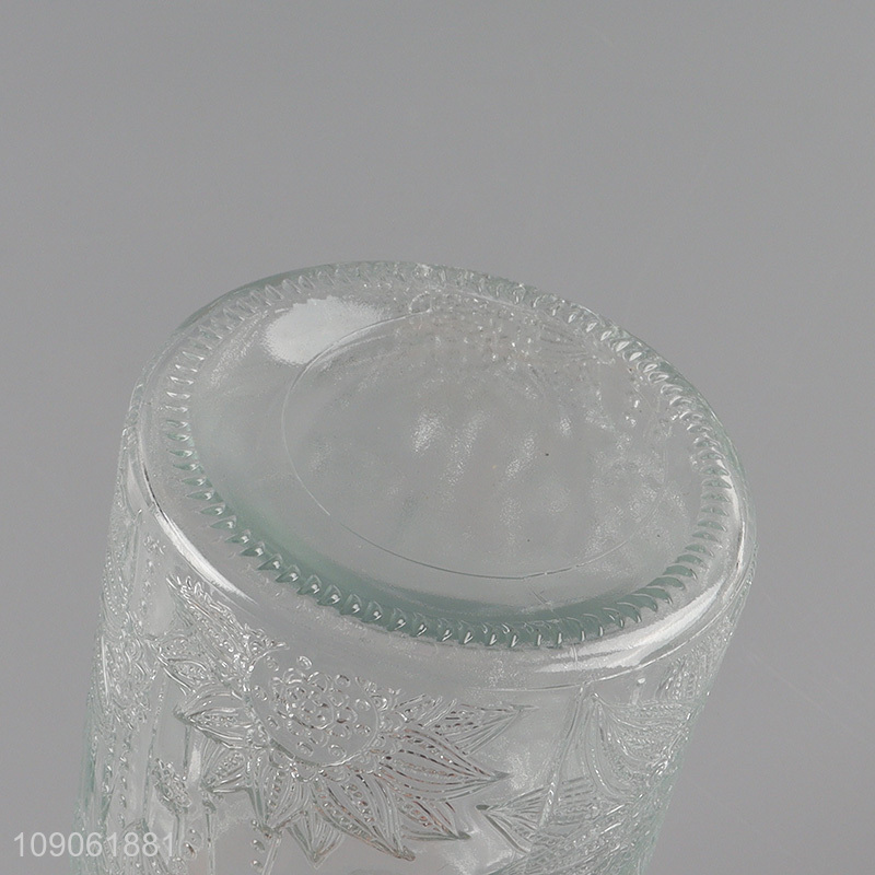 Top selling clear glass home kitchen sealed storage jar honey jar wholesale