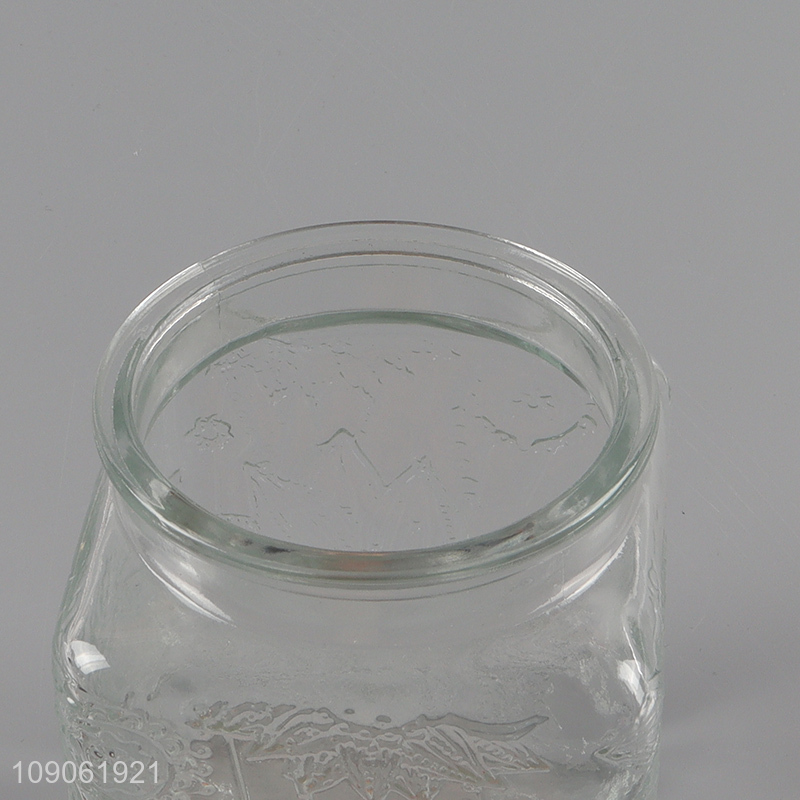 Top products clear glass home kitchen sealed storage jar honey jar for sale