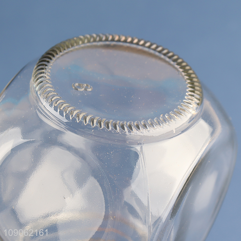 New Arrival Clear Glass Food Storage Jar with Screw-On Airtight Lid