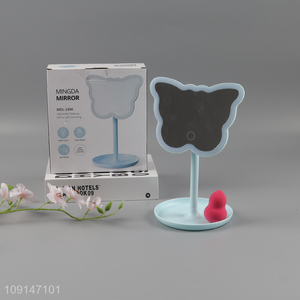Hot sale butterfly shape adjustable led <em>cosmetic</em> <em>mirror</em> vanity <em>mirror</em>
