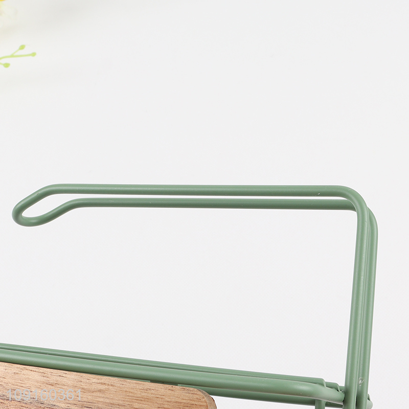 China Wholesale Wall Mounted Metal Toilet Paper Holder with Phone Shelf