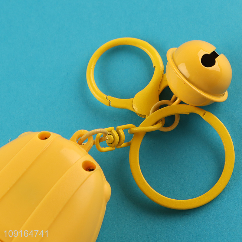 Most popular yellow portable keychain key ring for gifts