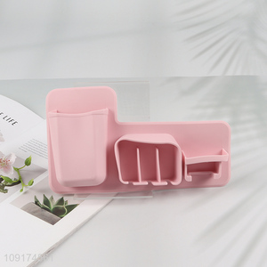 New Arrival Wall Mounted Silicone <em>Toothbrush</em> <em>Holder</em> Razor <em>Holder</em> Bathroom Organizer