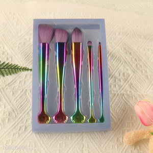 High Quality 5PCS Professional <em>Makeup</em> <em>Brush</em> Set for Women And Girls