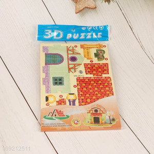 Good quality house series 3d puzzle toys jigsaw toys for kids