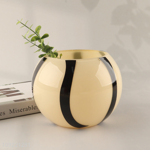 Top selling round <em>flower</em> <em>vase</em> hydroponic <em>vase</em> for living room decor