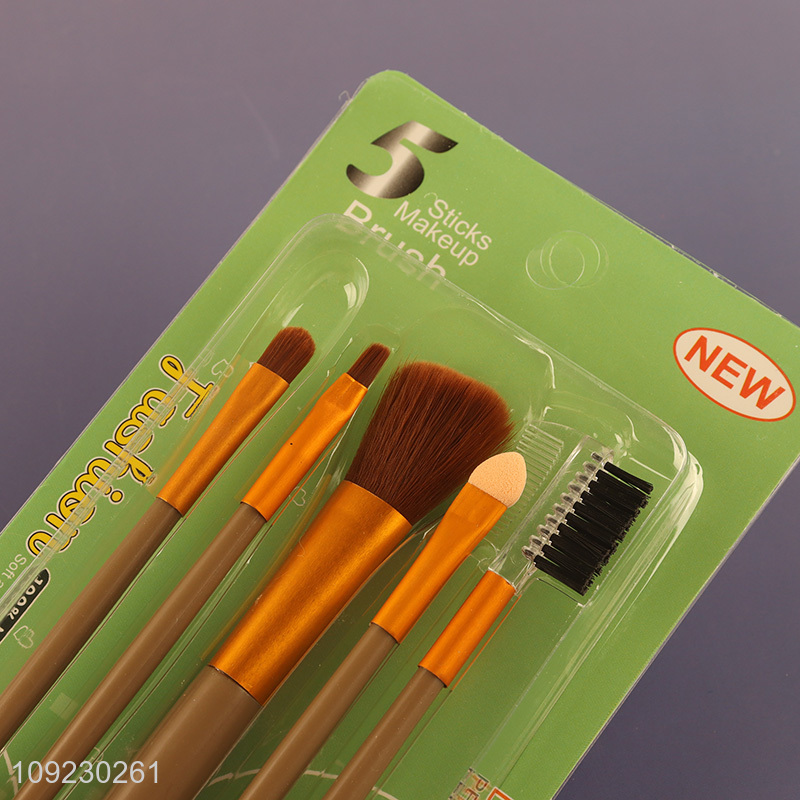 Factory direct sale 5pcs makeup tool makeup brush cosmetic brush wholesale
