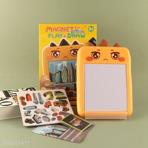 High Quality 2-In-1 Magnetic <em>Puzzle</em> Game Doodle Board Set for Kids