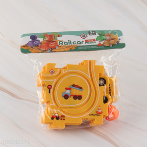 China Imports Electric Cartoon <em>Puzzle</em> Rail Car Toy for Boys Girls