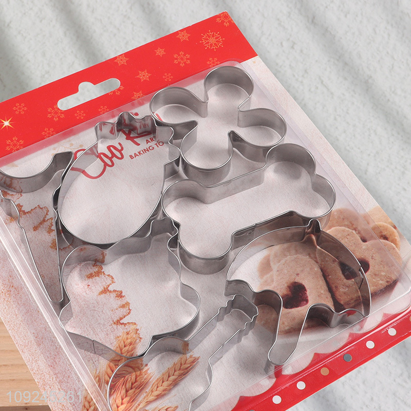 Hot items 7pcs stainless steel home kitchen cookies mold cookies cutter