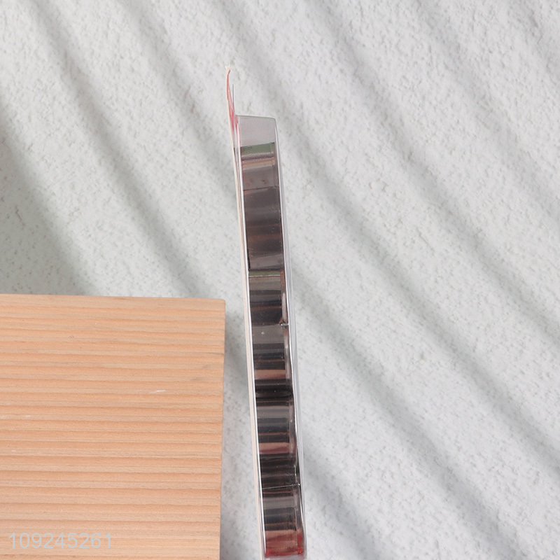 Hot items 7pcs stainless steel home kitchen cookies mold cookies cutter