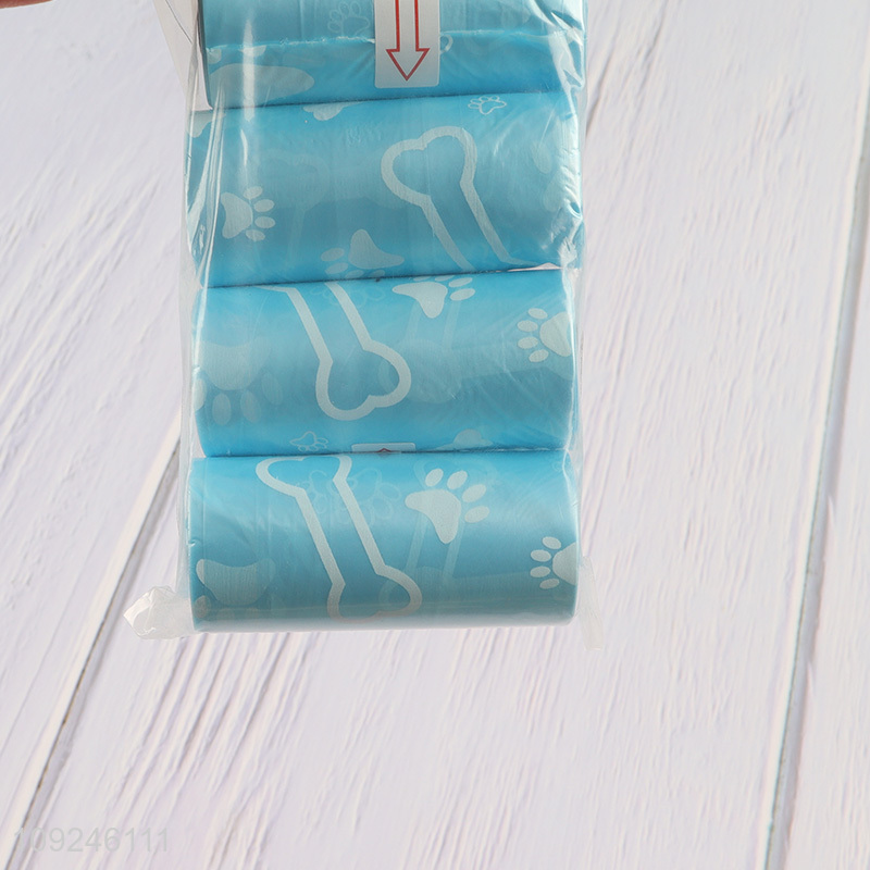 China factory portable mini disposable degradable pet poop bag